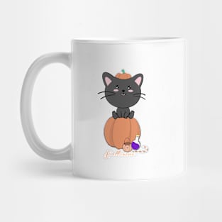 Cute Kawaii Halloween cat Mug